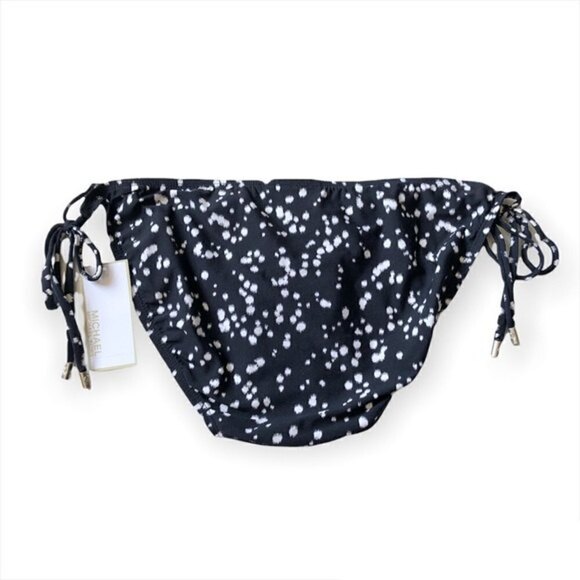 Michael Kors Bikini Swim Bottoms Op Art Side Tie String Large NWT - Picture 5 of 5